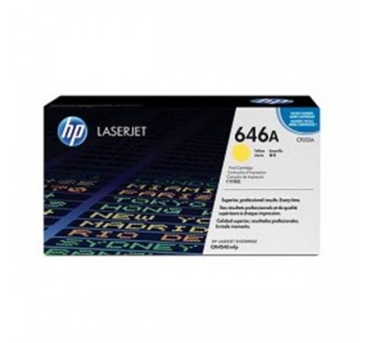HP - CF032A 黃色原裝碳粉盒
