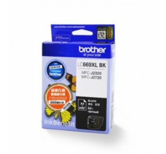 Brother - LC669XLBK 黑色原裝墨盒