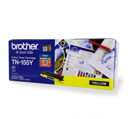 Brother - TN155Y 黃色原裝碳粉盒